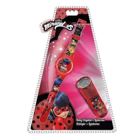 Miraculous Ladybug Wristwatch & Torch Set £10.99